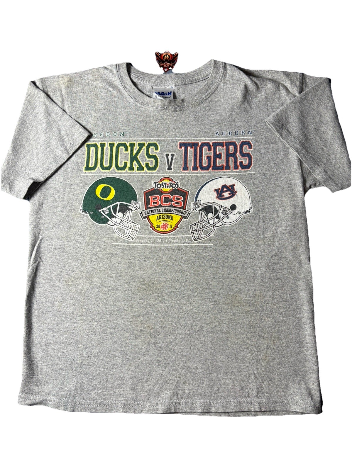 Oregon Ducks vs Auburn Tigers 2011 BCS National Championship Youth M T-Shirt