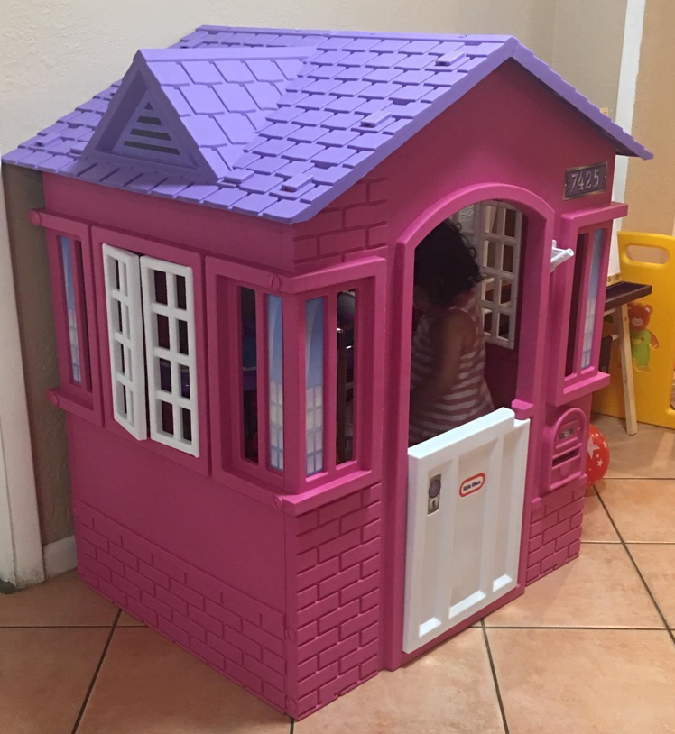 Kids Girls Cabin Playhouse Playset Indoor or Outdoor Toy House Cottage Ages 2+