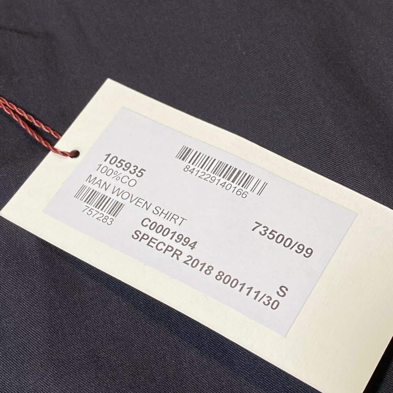 Luciano Barbera Men's Woven Cotton Dress Shirt Black Button Up