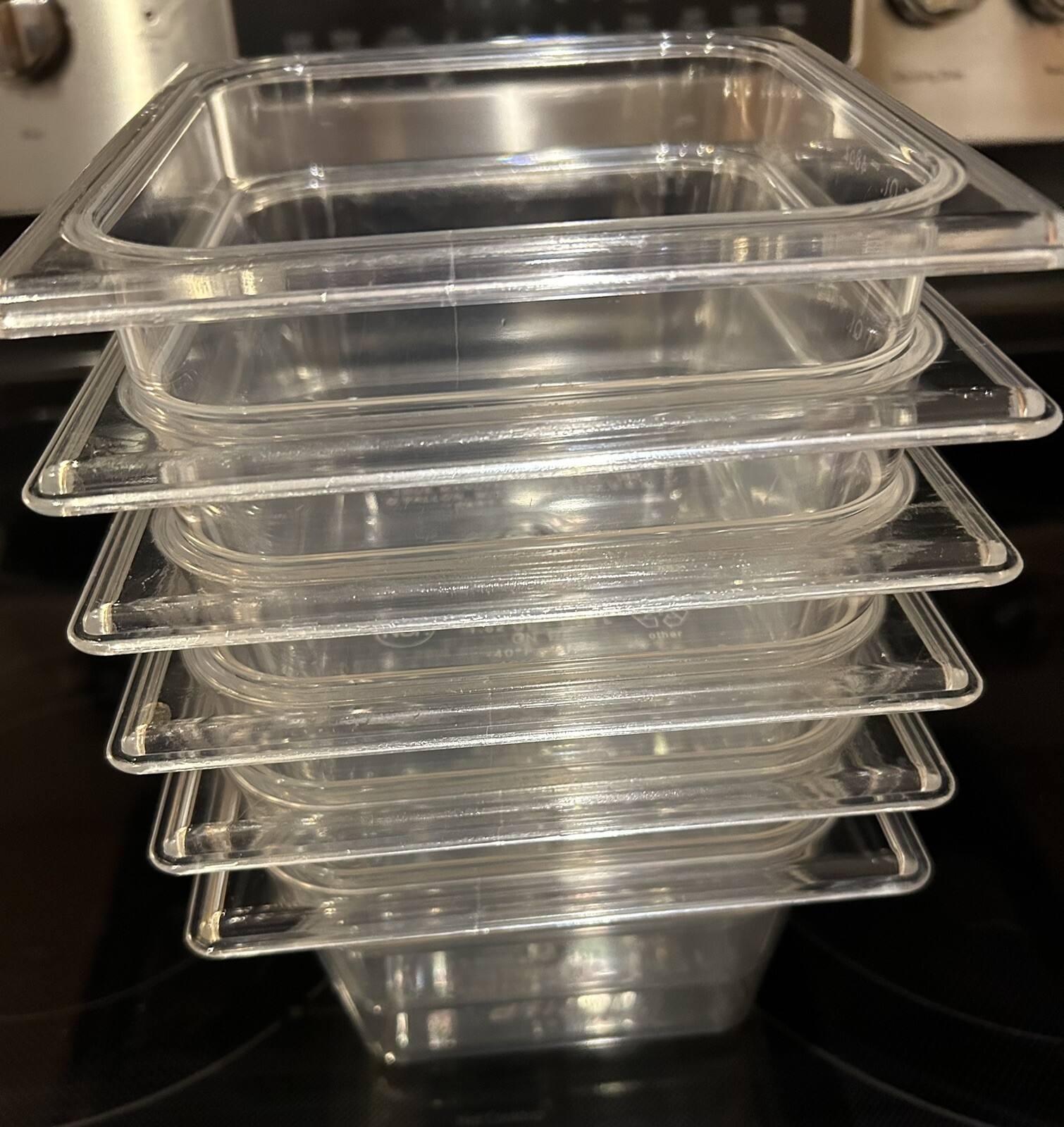 42 Each True Clear Food Pan 1/6 Size 4” Deep NSF Commercial Prep Polycarbonate