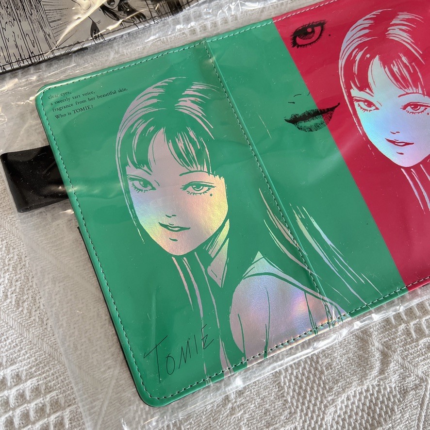 Hobonichi Techo Junji Ito Tomie A5 Cousin + A6 Smirk Cover & Pencil Board Set