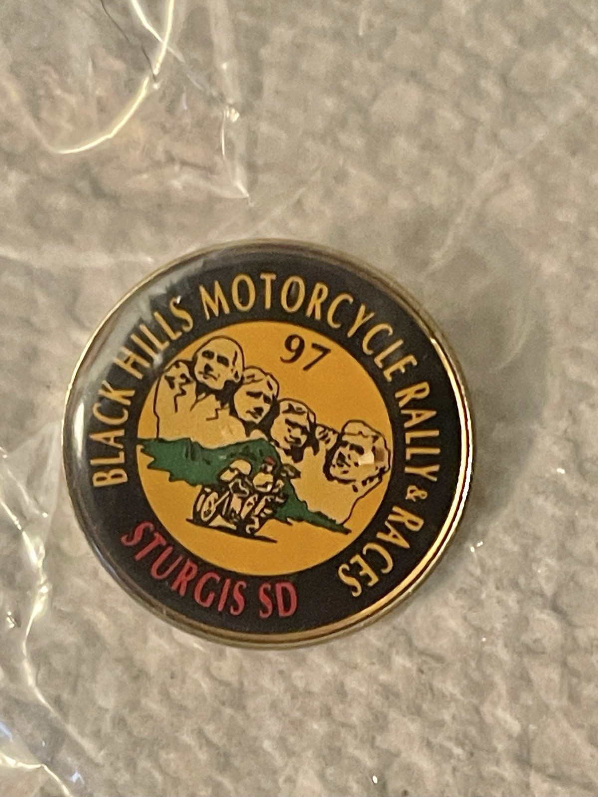 RARE 1997 Sturgis Black Hills Motorcycle Rally & Races Pin Collectible NIP