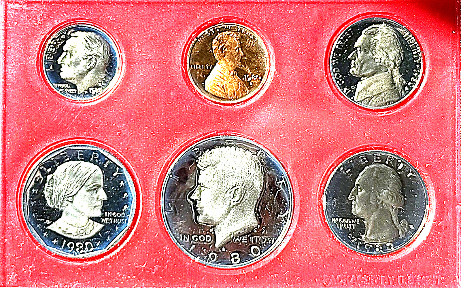 1980-S PROOF SET / EXTREMELY RARE / HARD TO FIND / UNC / ONLY (3,554,806) MINTED