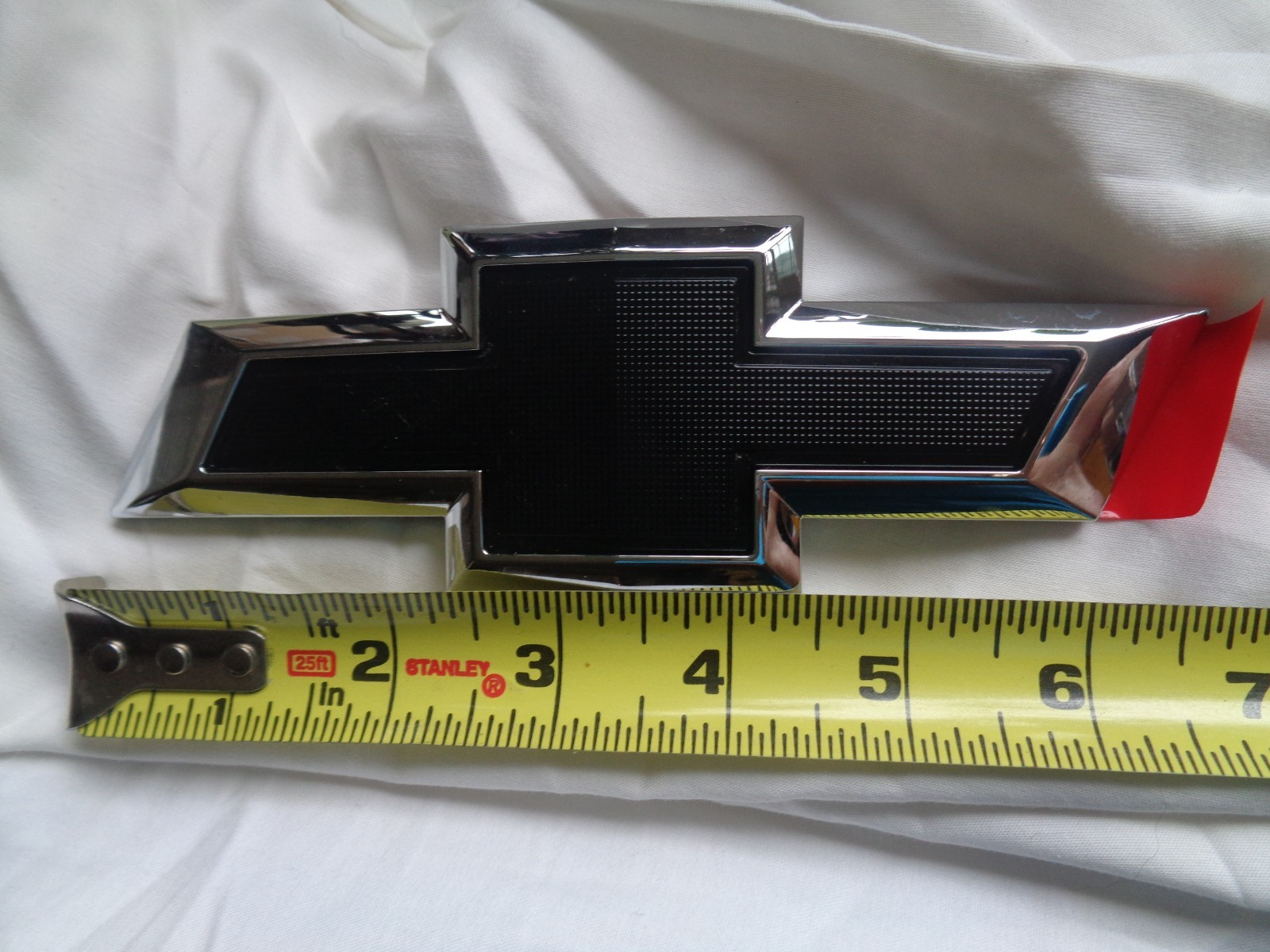 GENUINE GM CHEVY CHEVROLET BOWTIE EMBLEM - BLACK / CHROME ORIGINAL OEM NEW!