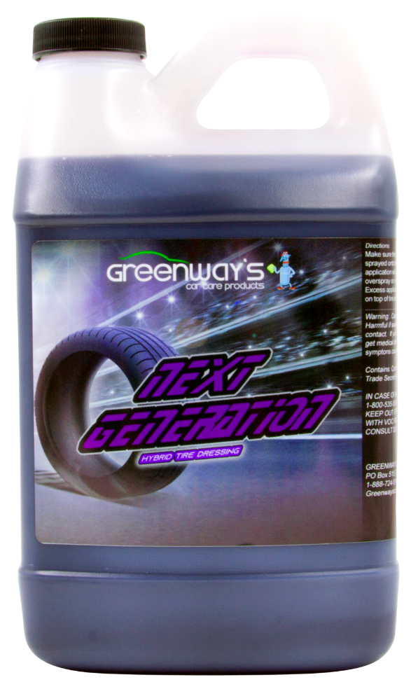 Tire shine dressing high gloss non sling silicone free