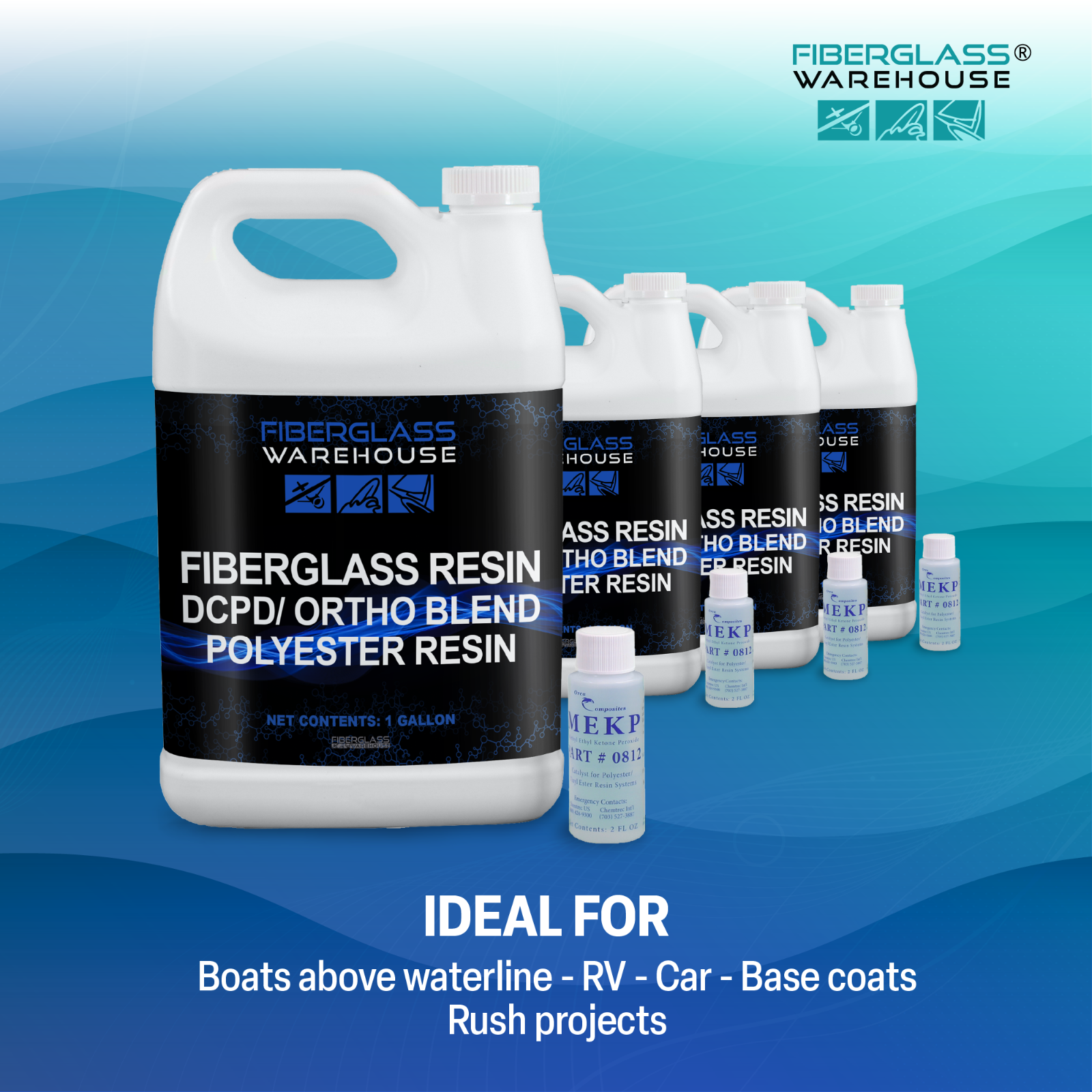 Fiberglass Warehouse Fiberglass Resin – Premium Grade Resin - Gallon with MEKP