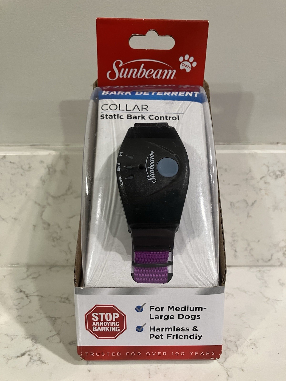 Sunbeam Bark Deterrent Mini Collar Static Bark  Control NIB