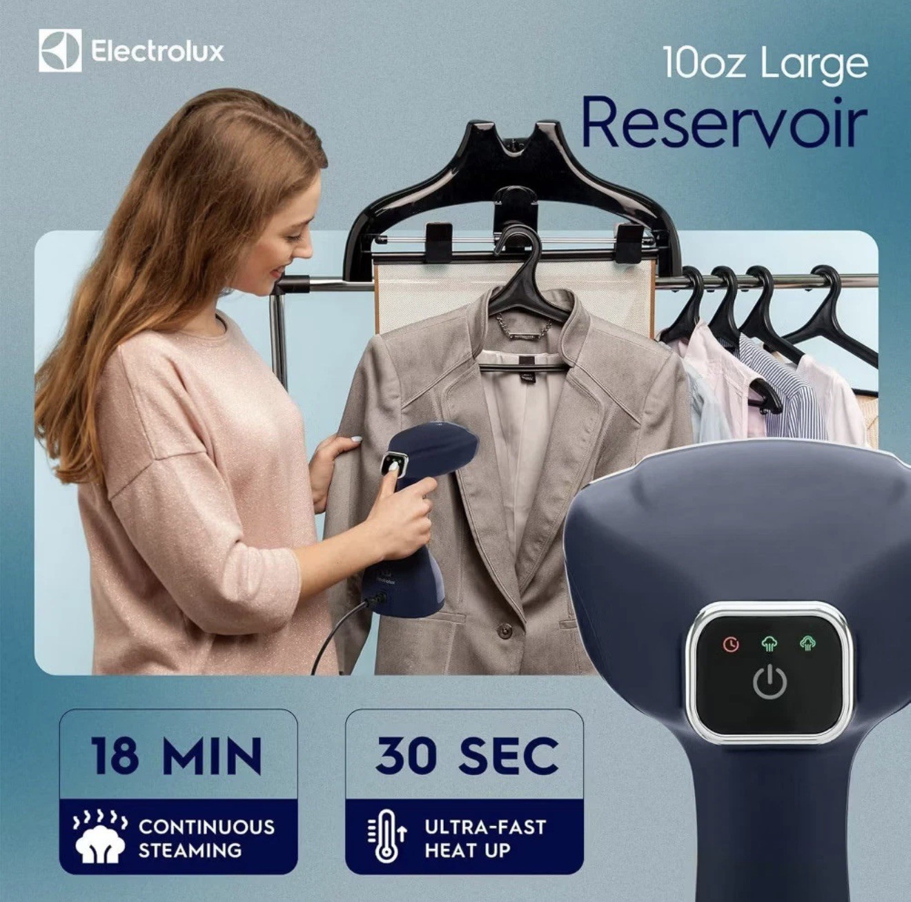 Electrolux Handheld Steamer Blue