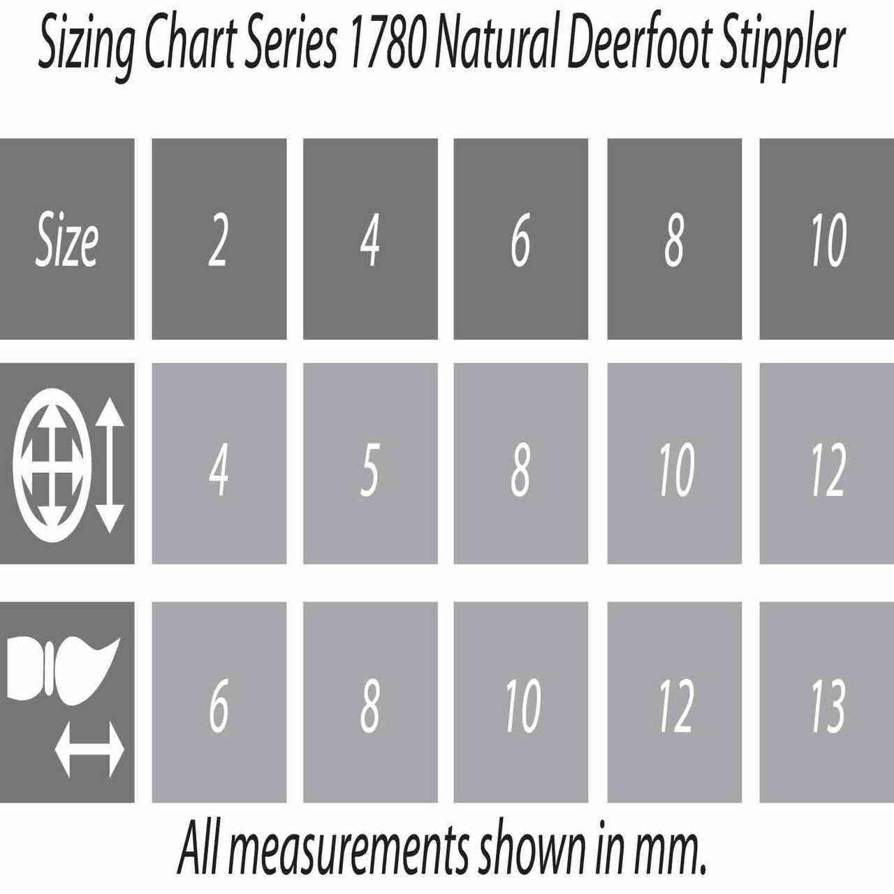 1780 DEERFOOT STIPPLER NATURAL HAIR