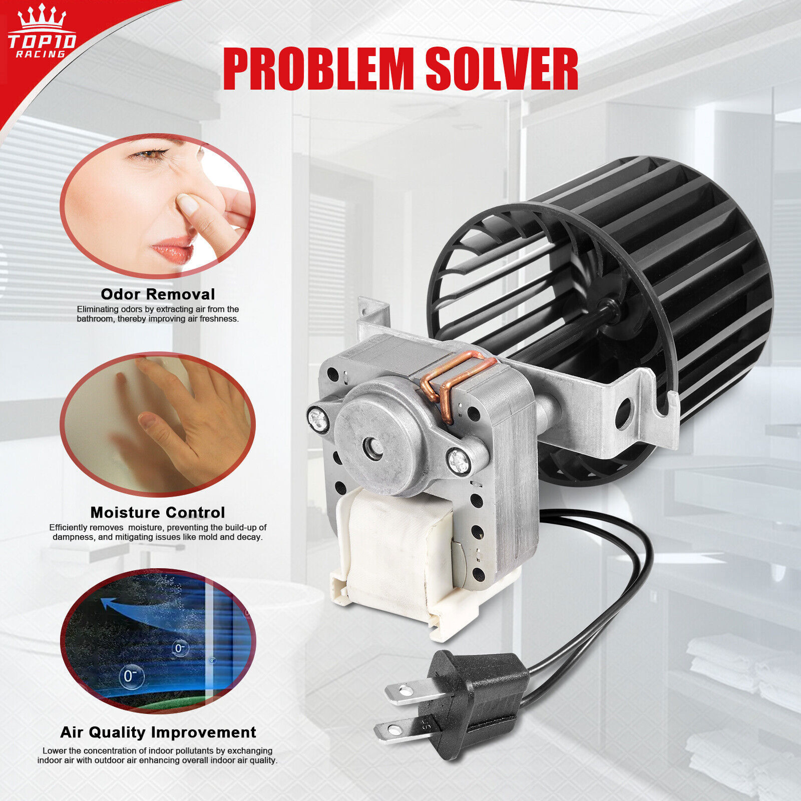 NEW Bathroom Fan Motor Blower Assembly For Broan Nutone Bulb Ceiling S97009796