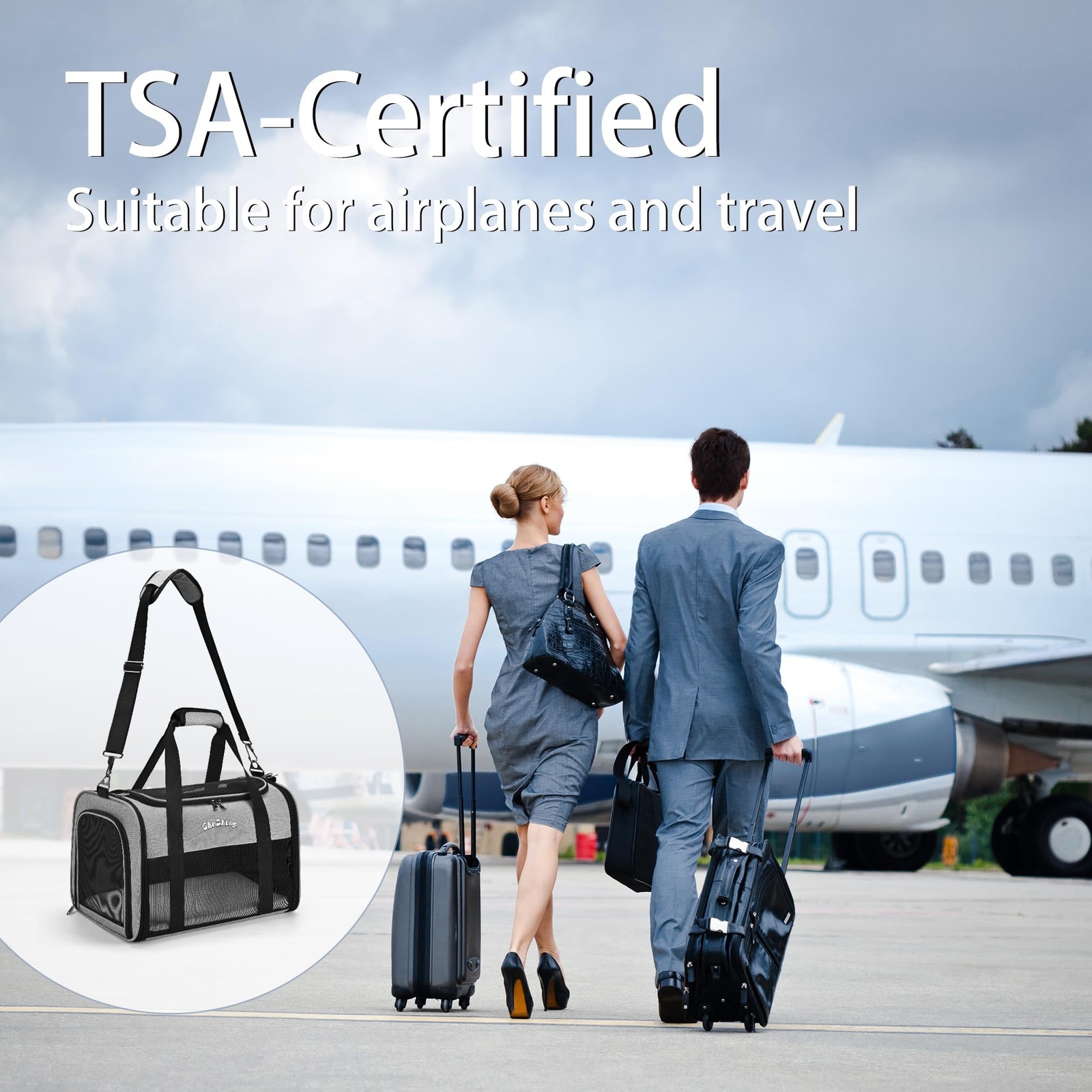 Airline Approved Pet Carrier for Cats & Small Dogs (Up to 18 Lbs) - Soft Side...