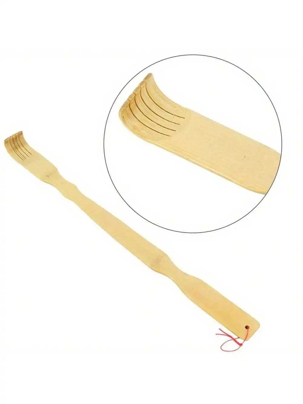 3pcs Long Handle Back Scratcher Natural Bamboo Pick Itch Relief Handcraft Tools