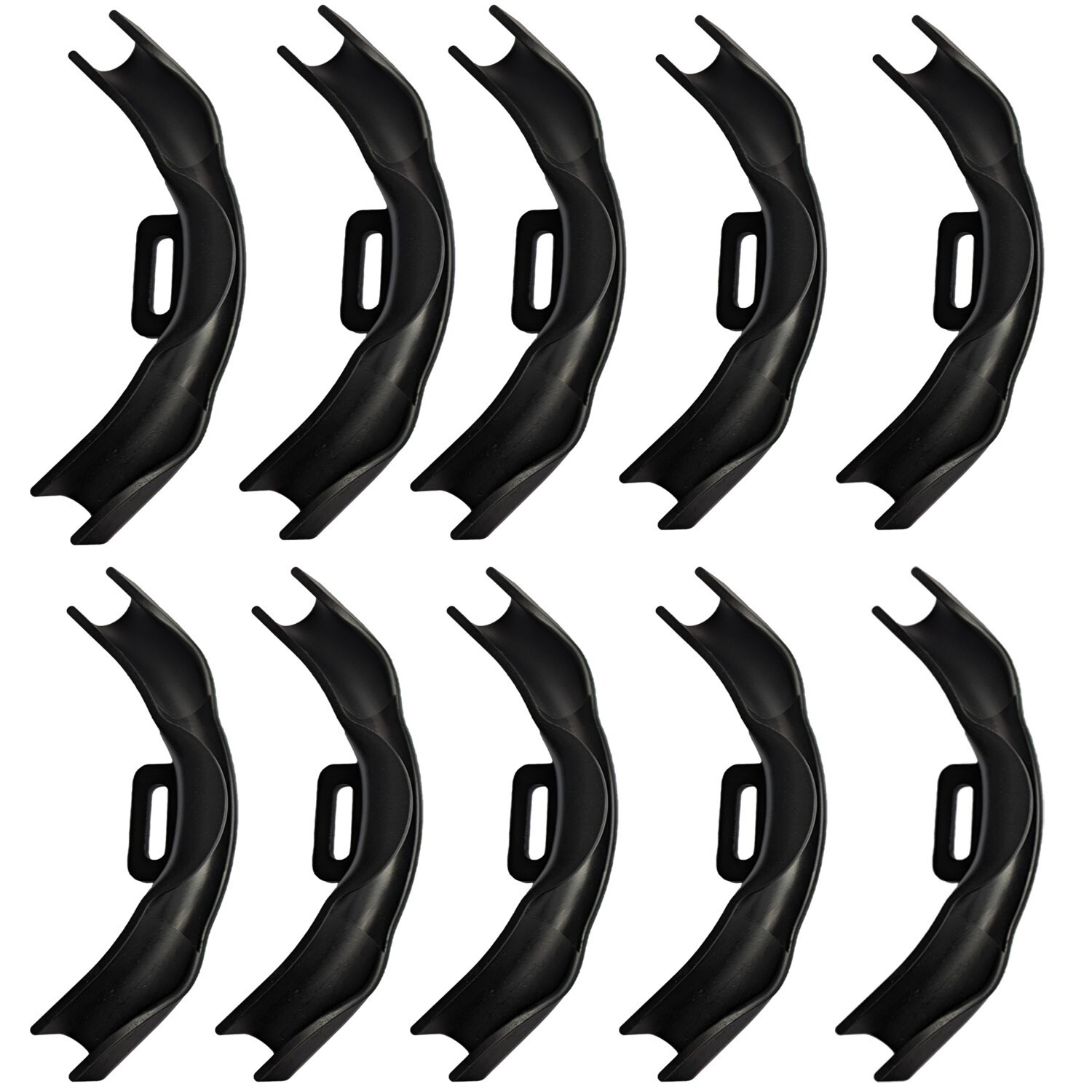 10) 3/8"- 1/2" PEX TUBING BEND SUPPORTS W NAIL TAB HEAVY DUTY REINFORCED PLASTIC