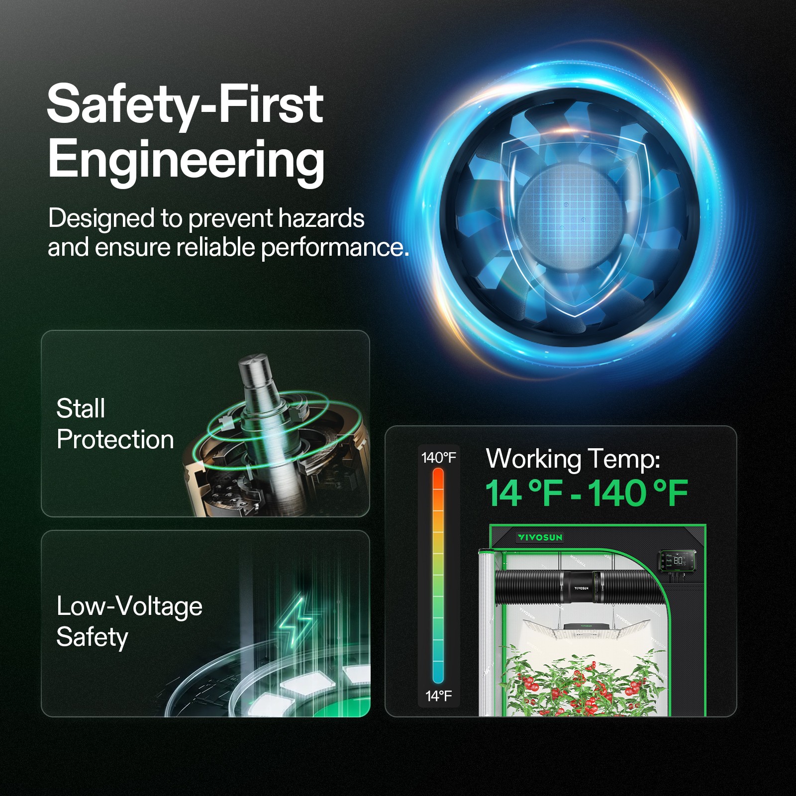 VIVOSUN 6-Inch 345 CFM Inline Booster Duct Fan with Speed Controller