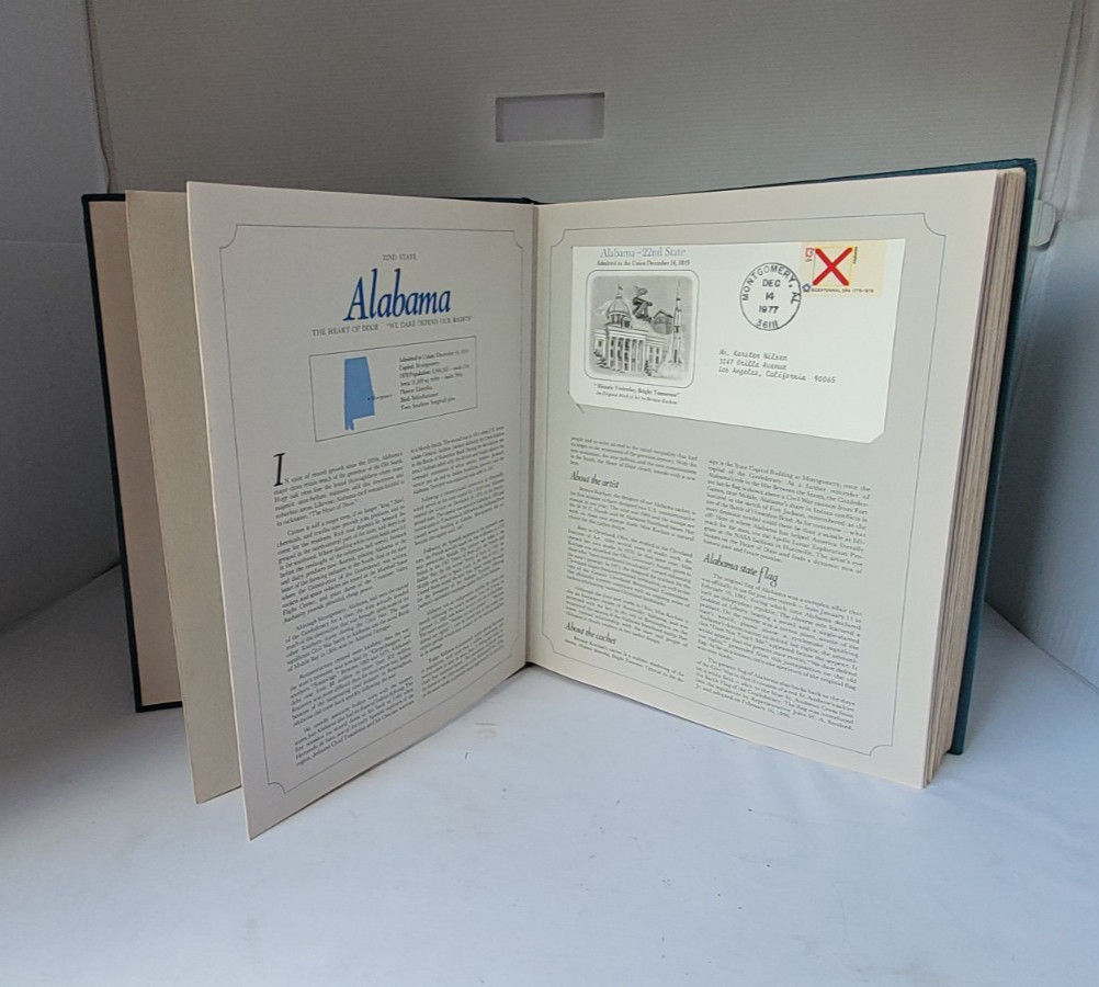 Stamps Envelope US States Of The Union Hardcover Book Westport Collector Society
