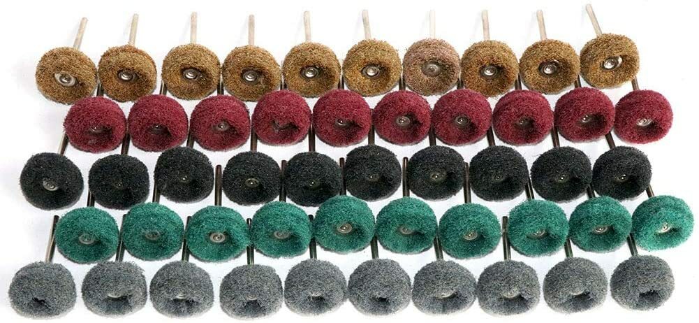 80PCS Abrasive Metal Polishing Buffing Wheel Burr Kit Set for Dremel Rotary Tool