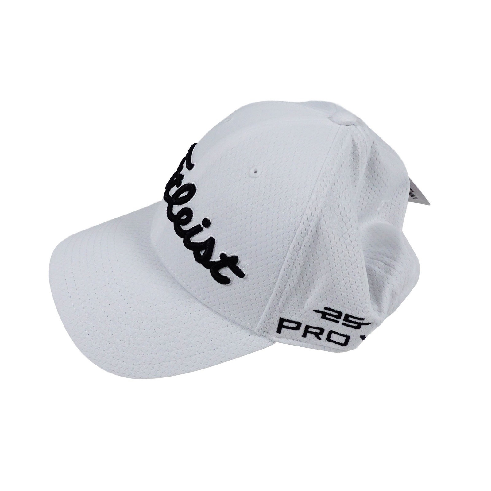 Titleist Pro V1 FJ Tour Elite 25th Anniversary Golf Hat White Black L / XL