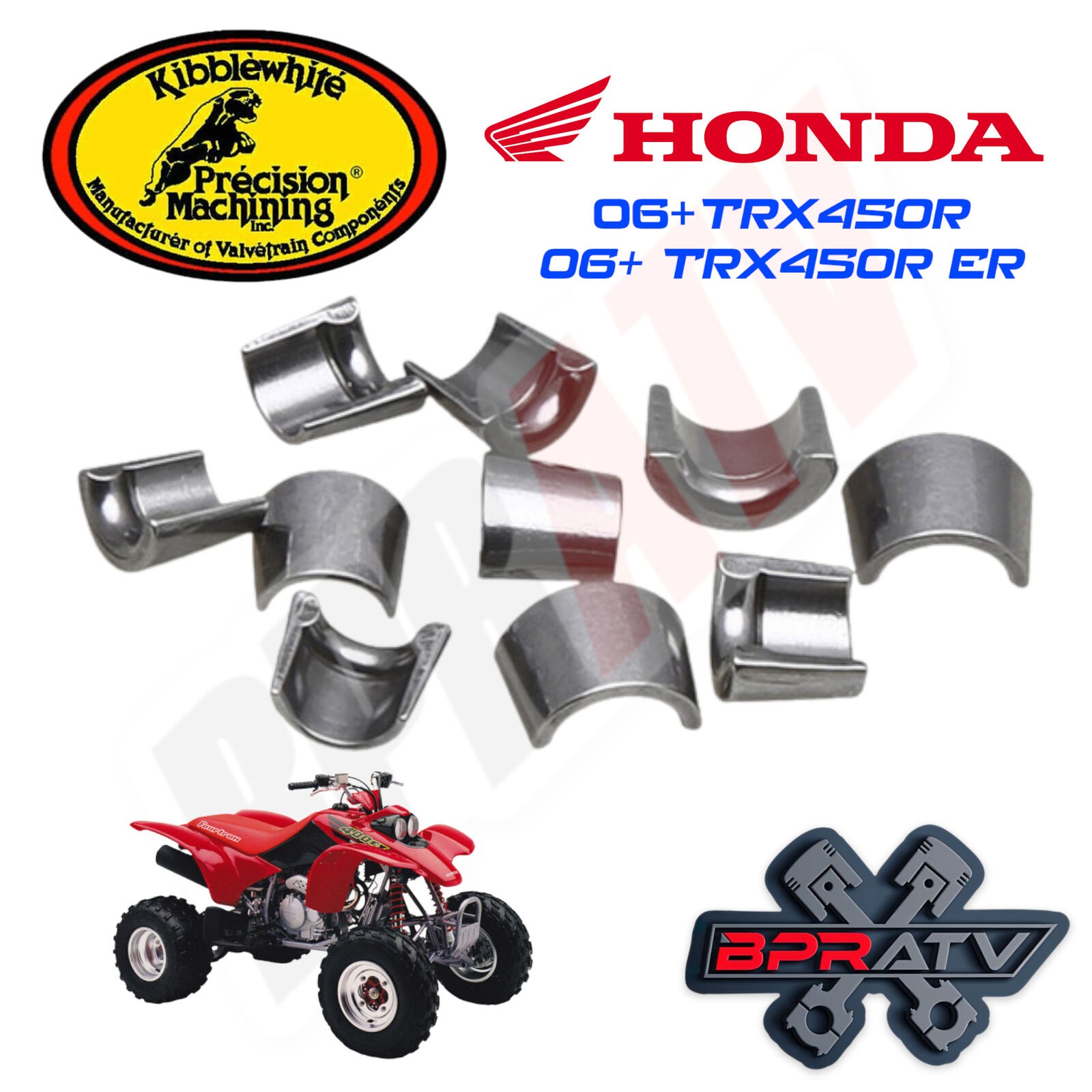 '06+ Honda TRX450R ER Kibblewhite OEM Replacement Valve Keeper Head Rebuild Kit