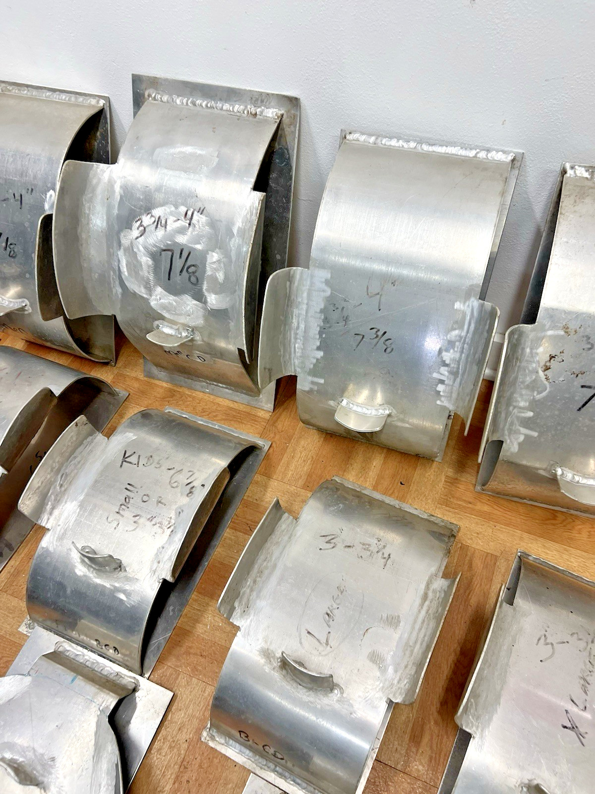 Vintage Aluminum Hat Mold Lot MILLINERY Cowboy factory industrial making metal