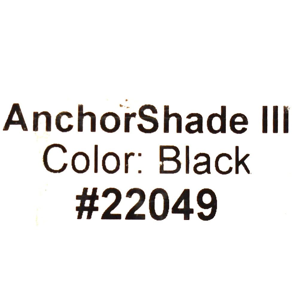 Taylor Made Boat AnchorShade III 22049 | 6FT x 6FT Black Umbrella