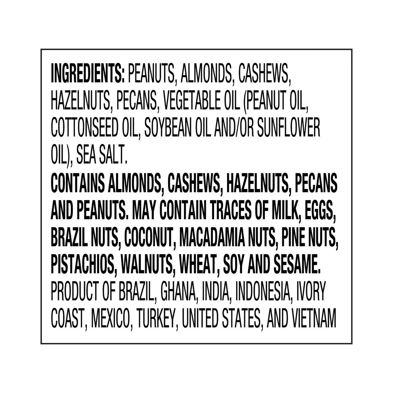 Great Value Mixed Nuts with Peanuts, 27 oz