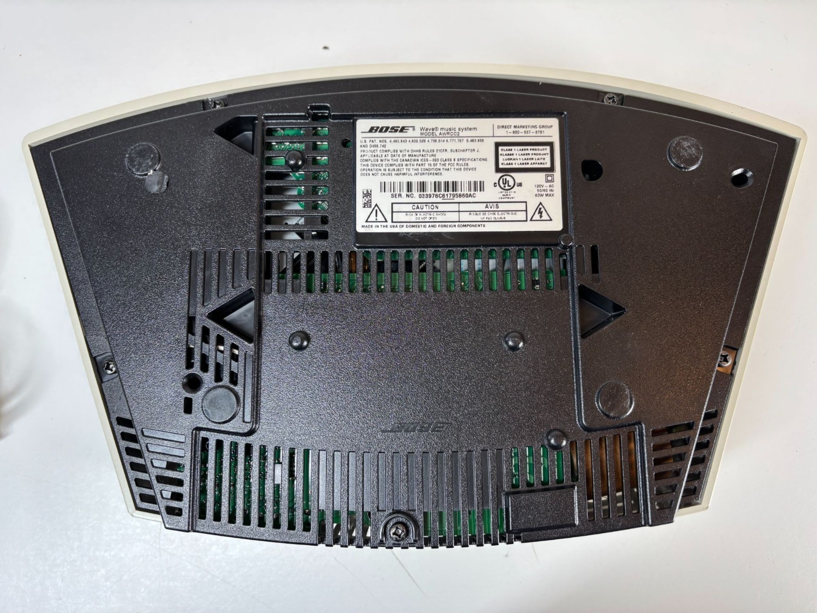 Bose Wave Music System AWRCC2 Tabletop Cd Player AM/FM Radio Vintage Tested