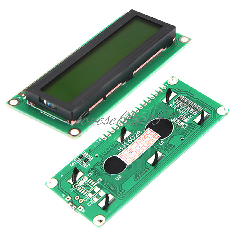 1602 16x2 Character LCD Display Module HD44780 Controller Yellow Blacklight