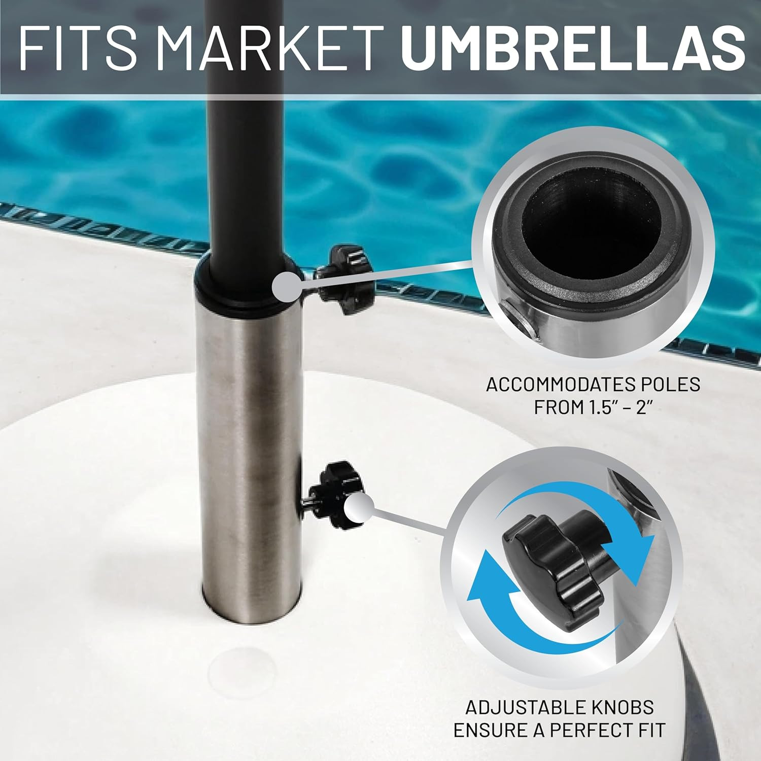 80Lb Free Standing Umbrella Base