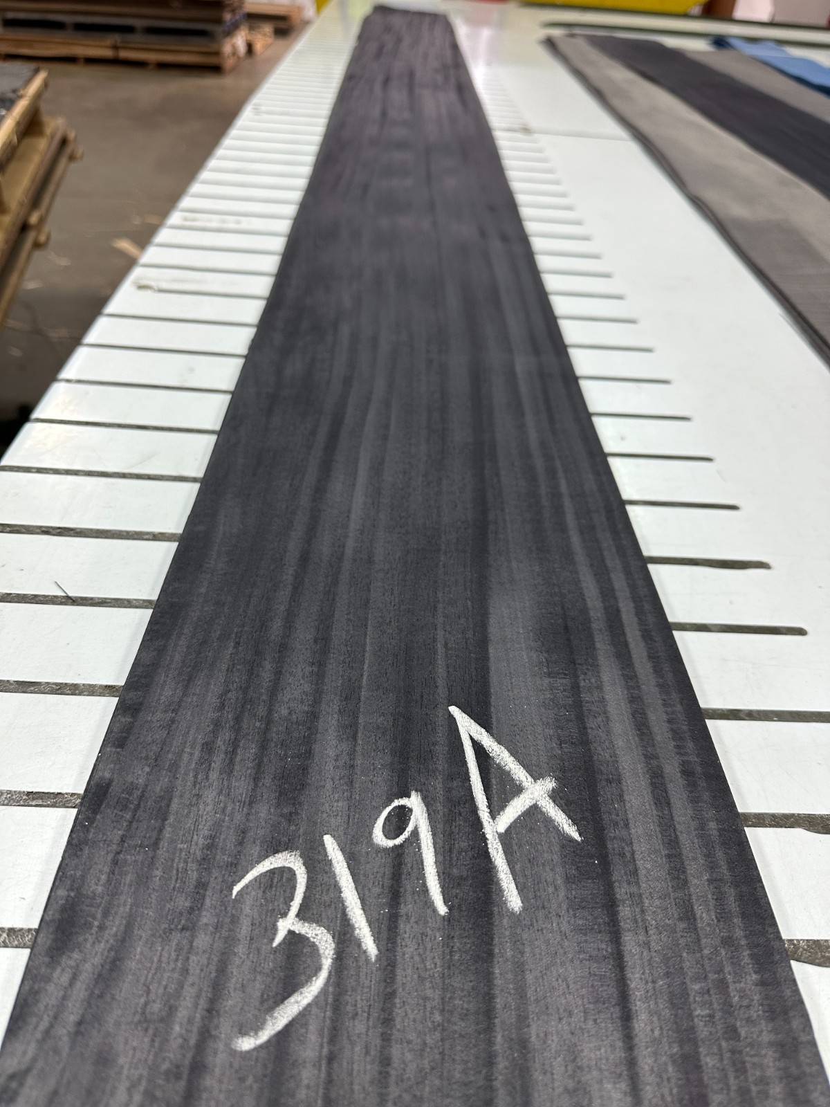 Deep Blue Raw Wood Veneer 2 sheets 120'' x 8'' 319A