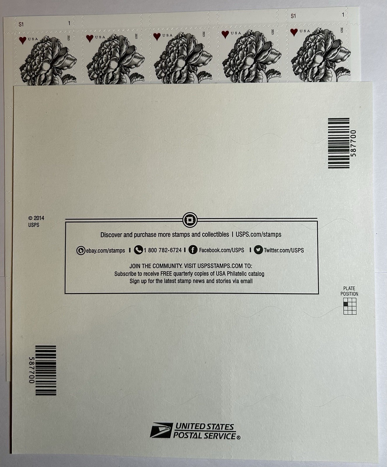 40 Vintage Rose Stamps, Forever, OOP, Scott 4959, FREE SHIPPING, Wedding