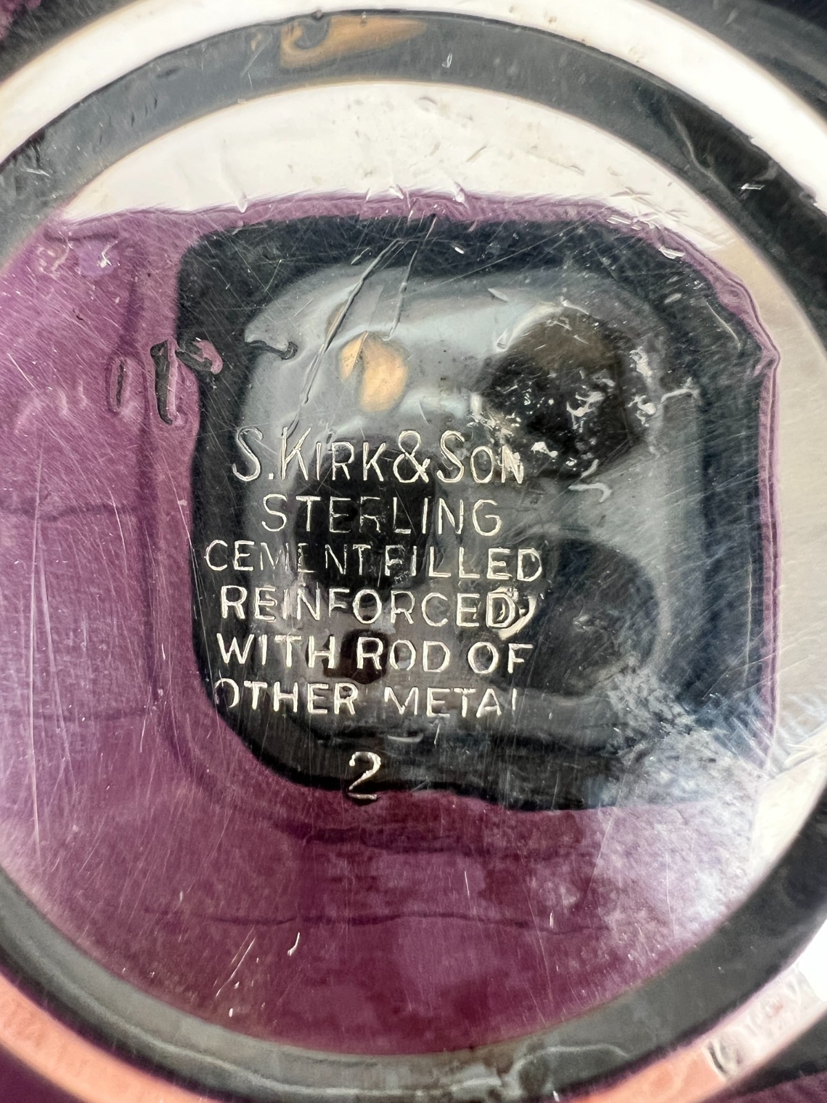 Vintage Sterling Silver S. Kirk & Son Repousse #2 Short Candlesticks - 3.5"