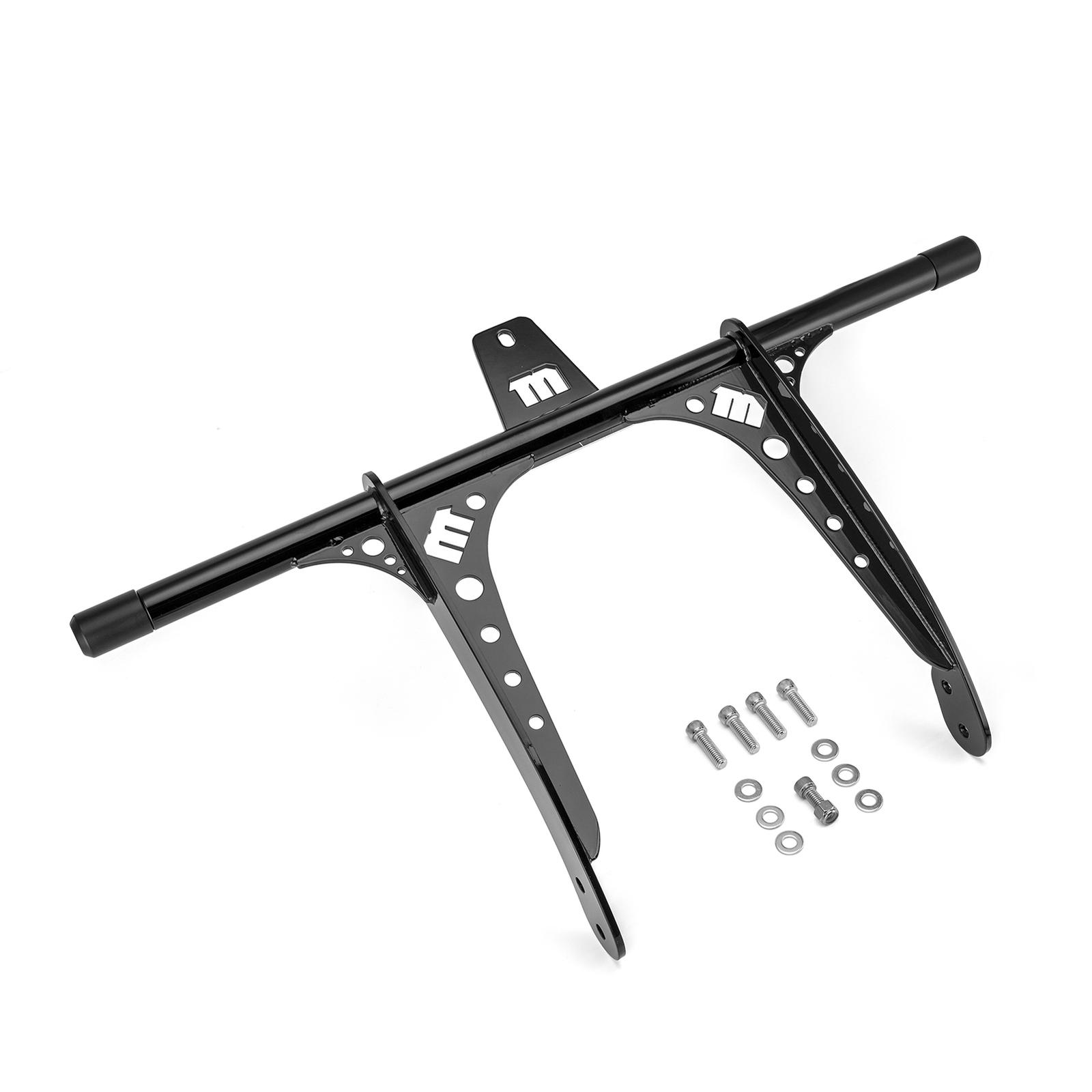 Front Engine Guard Crash Bar For Harley Dyna Street Bob FXDB w/Forward Controls