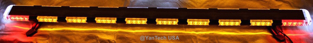 56” Amber LED Lightbar Tow Truck Plow Roll Back Police w/Alley,Brake&Turn Signal