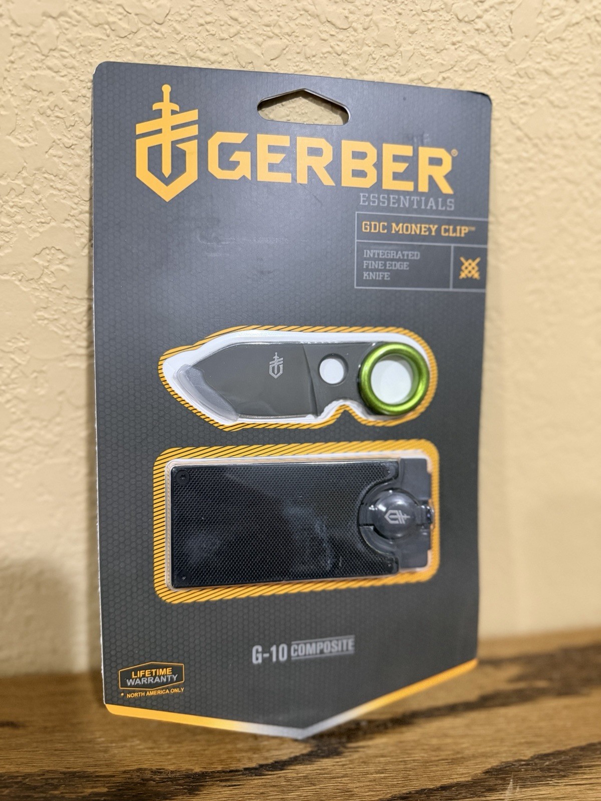 NEW Gerber Fixed Blade Knife & Money Clip Card Holder Great Groom/Best Man Gift!