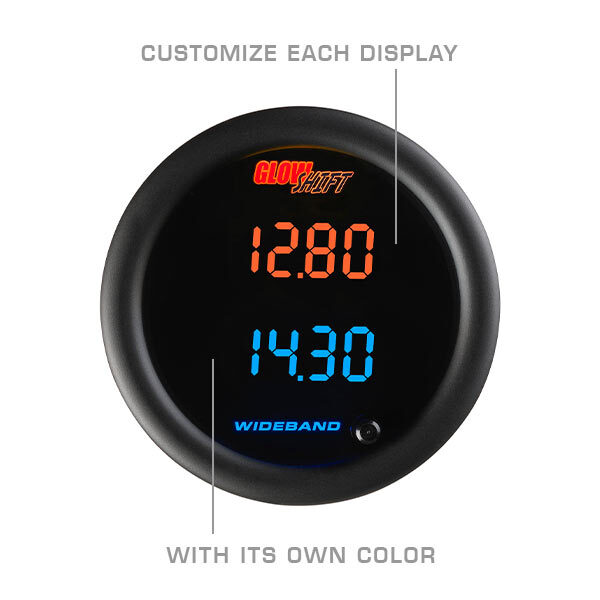 GlowShift 10 Color Digital Dual Wideband Air/Fuel Ratio Gauge