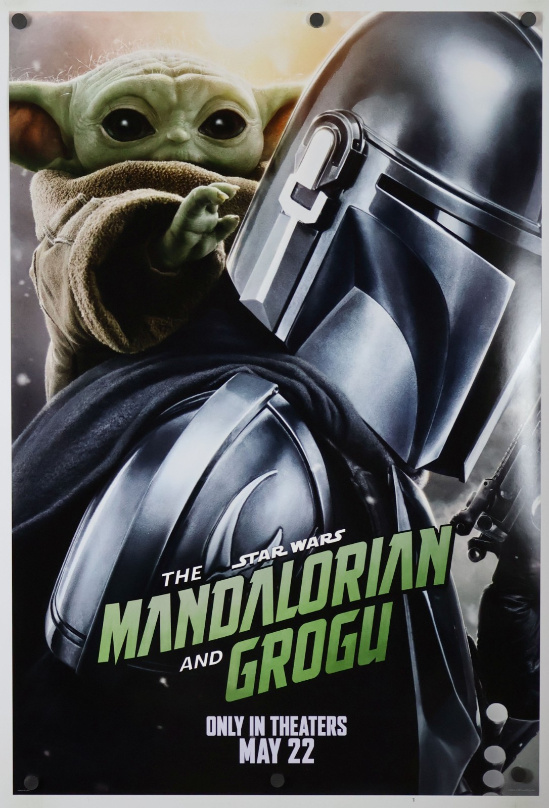 The Mandalorian and Grogu original DS movie poster D/S 27x40 2026 Adv Star Wars