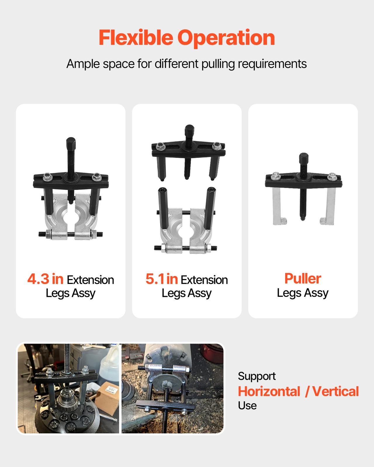 VEVOR 14 PCS Bearing Puller Set Bearing Separator Splitter Tool with Case 5 Ton