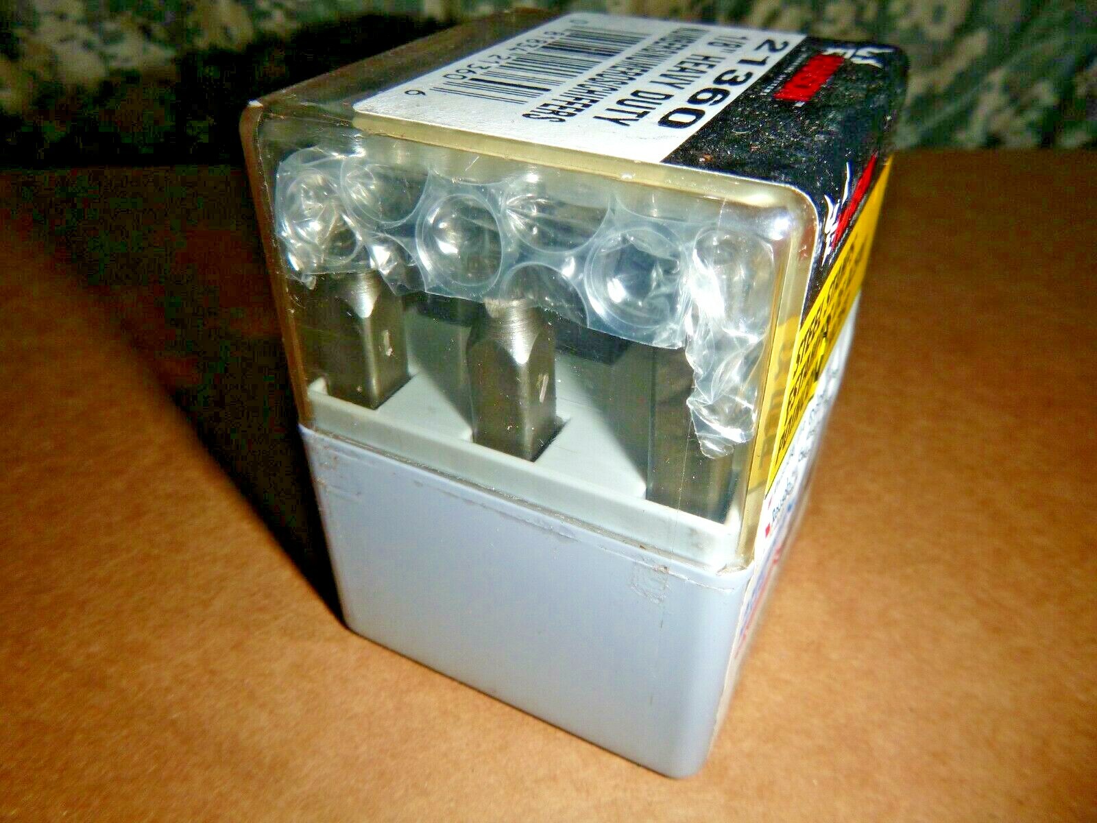 NEW Hanson Tools USA 21360 9-Piece Heavy Duty 1/8" Numbers 0 - 9 Steel Stamp Set