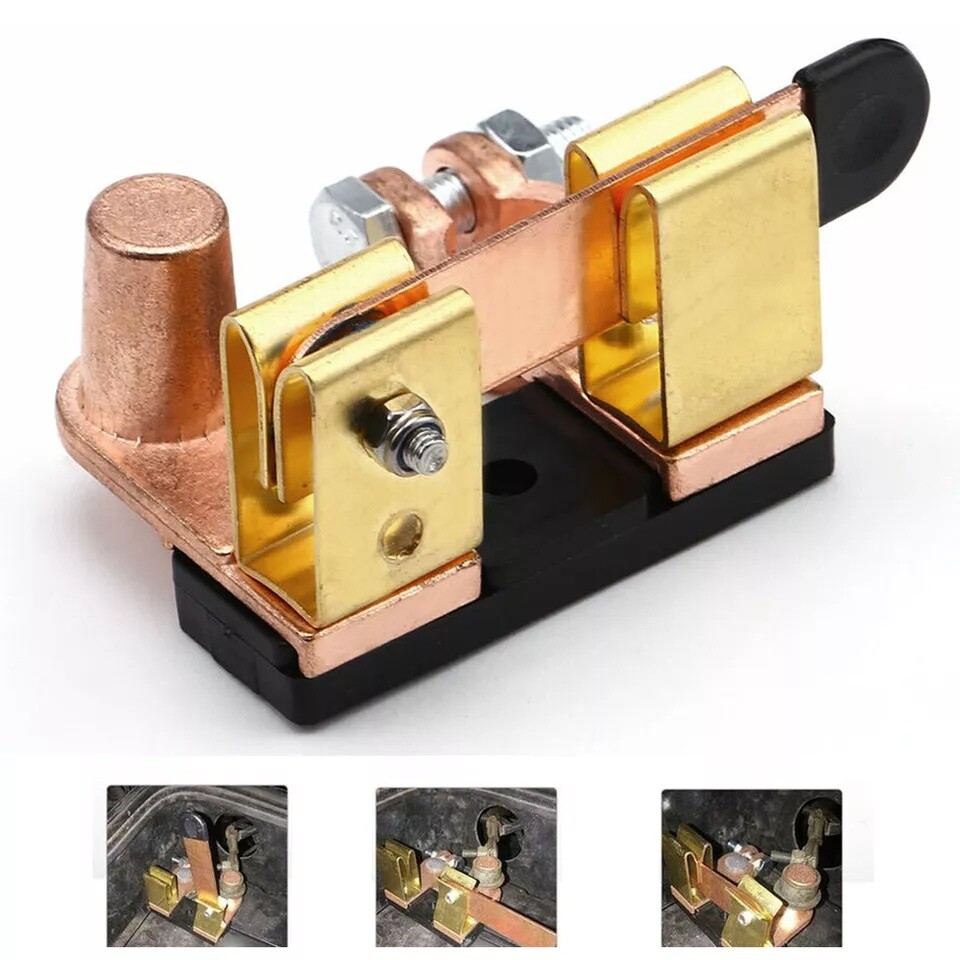 Knife Blade Switch Battery Disconnect Top Post HEAVY DUTY SHUT OFF Car 12/24V US