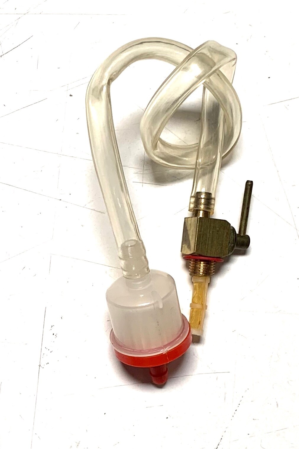 Valve Brass petcock Fuel line CLEAR FILTER 80cc 100cc 49cc gas motor bike engine