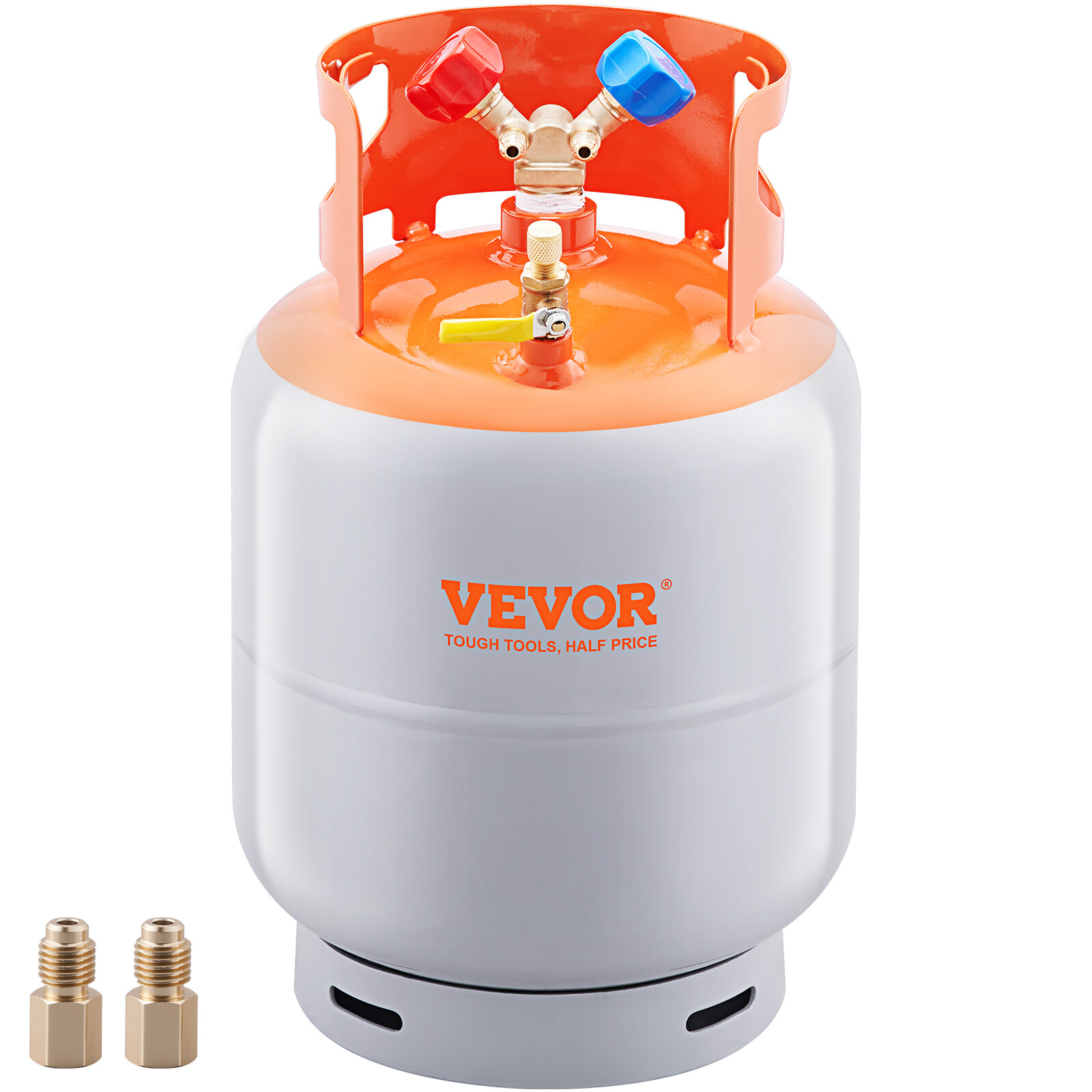 VEVOR Refrigerant Recovery Reclaim 30 LBS Cylinder Tank 400 PSI Liquid Y Valve