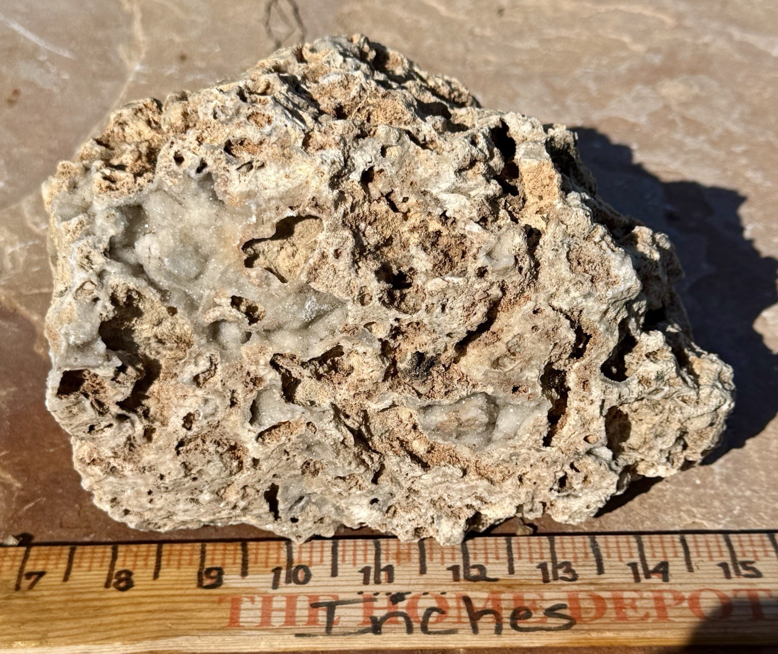 GORGEOUS* 7 Lb Crystallized Fossil Coral Reef Rock~Brilliant Druzy Sparkle