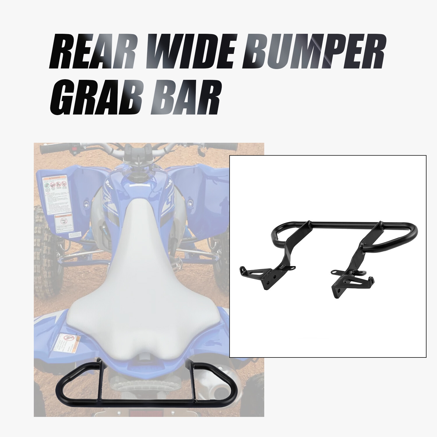 For Yamaha Yfz 450r Grab Bar Bumper Rack 2009-2024 2020 2014 Handle Black