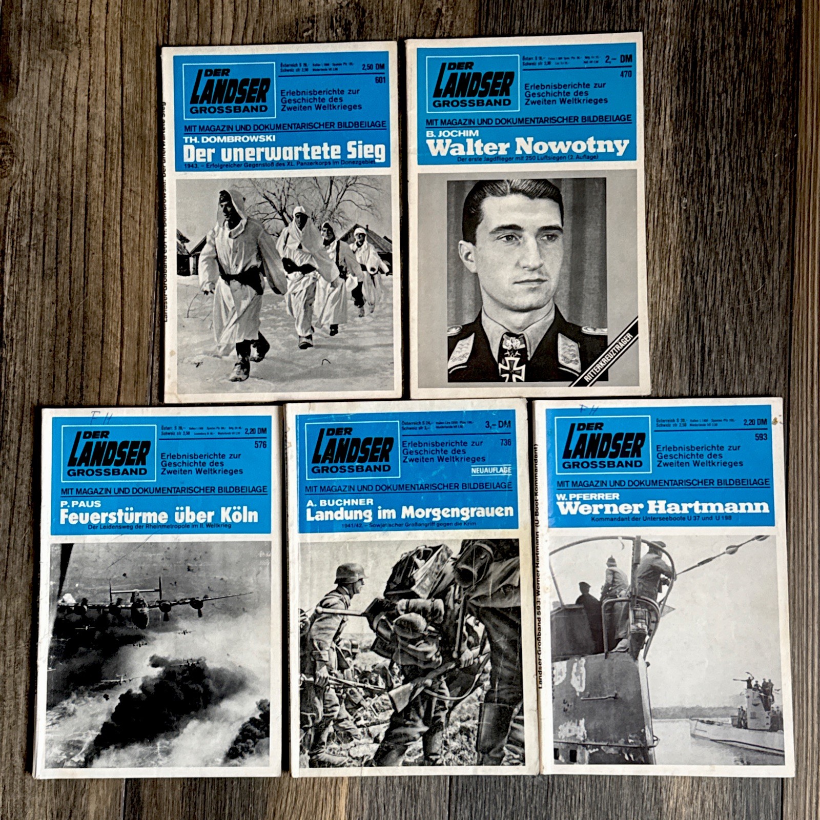Der Landser Grossband.Lot Of 5  German Booklets About 1940s WW2    #(275)