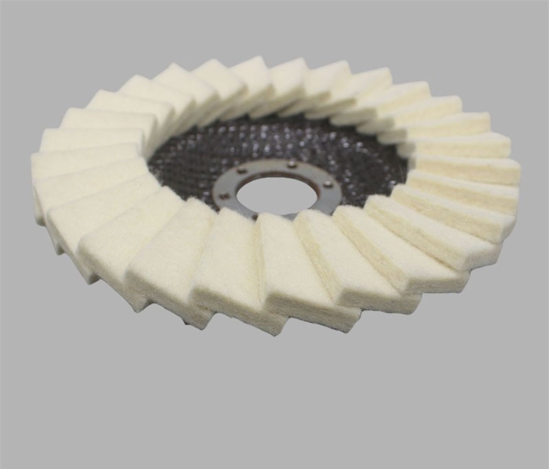 3PCS 125MM Wool Felt Flap Disc Metal working Polishing Buffing Wheel For Grinder