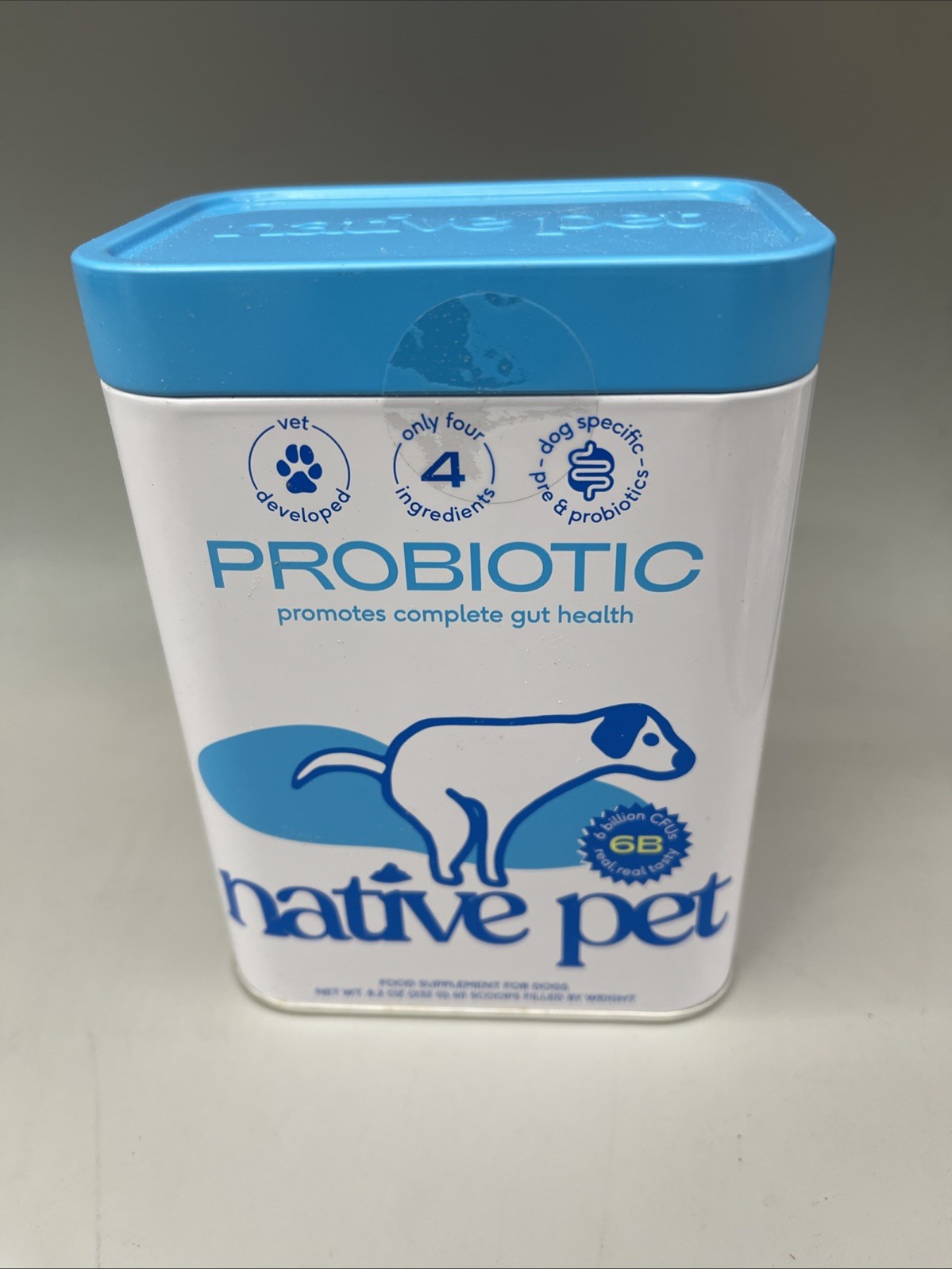Native Pet Probiotic Powder for Dogs 8.2 oz 60 Scoops Exp 12/31/2026