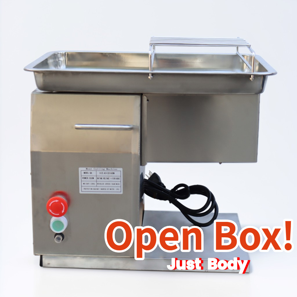 Open Box! QX Stainless Commercial Meat Cutting Machine Body without Blade 110V