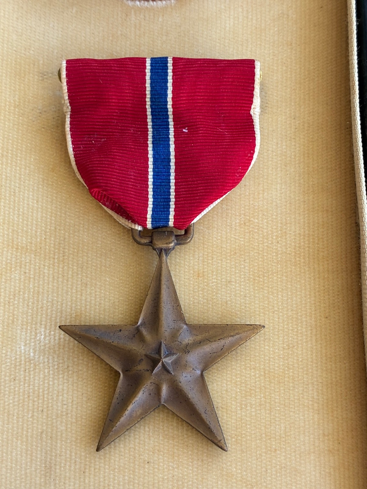 bronze star medal wwii - (w case, clipping, and docs) awarded to Lt Col R.B