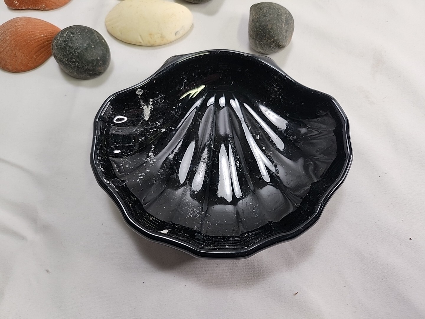 1980's Pfaltzgraff Swan Towel Holder Seashell Toothpaste Hand soap Bathroom Set