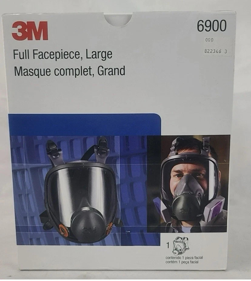 3M 6900 Full Facepiece Reusable Respirator Protection Large USA Seller